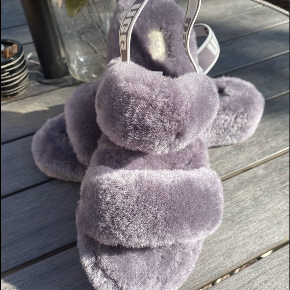 UGG Plush Lavender Sandals
